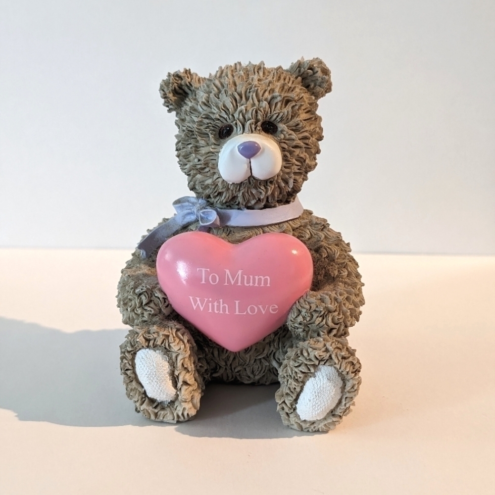 Teddy Bear Mother's Day Figurine To Mum With Love
